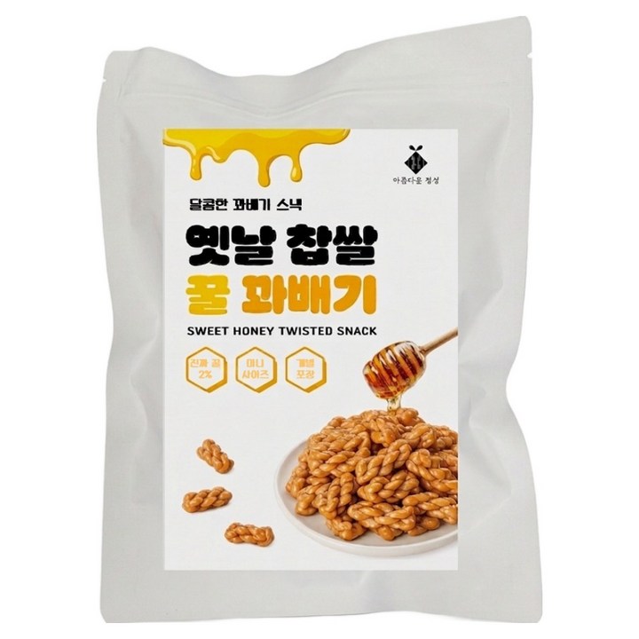 달콤한 옛날 찹쌀 꿀 꽈배기, 600g, 1개