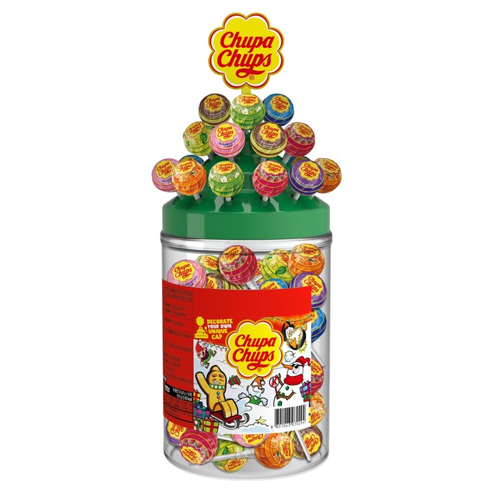 츄파춥스 미니튜브 파고다캡 11g x 50p 세트, 1세트