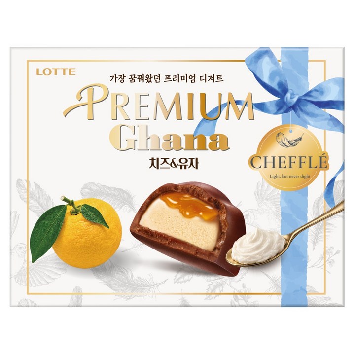 가나 프리미엄 치즈 & 유자 치플레, 72g, 1개
