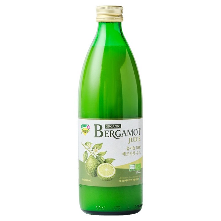 유로푸드 유기농 NFC 베르가못 주스, 1개, 500ml