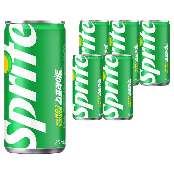 스프라이트 사이다, 6개, 215ml