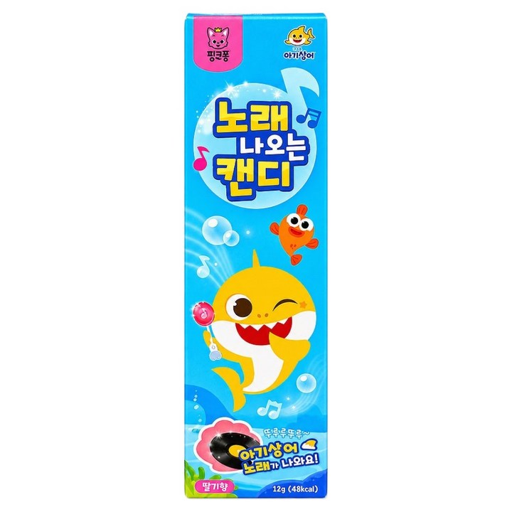 핑크퐁 노래나오는 캔디 딸기향, 12g, 1개