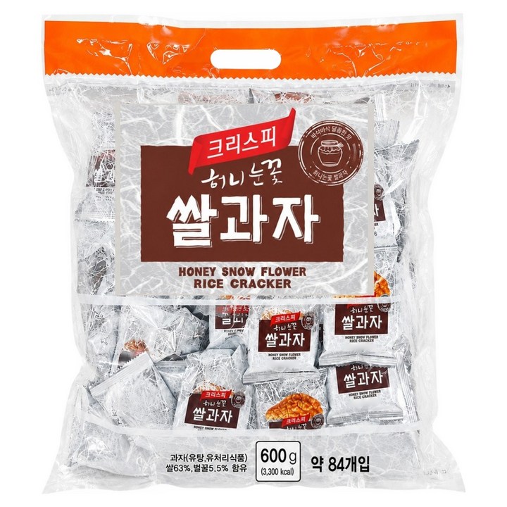 허니눈꽃 쌀과자 84p, 600g, 1개