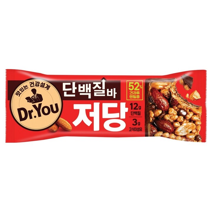 닥터유 오리온 저당 단백질바, 50g, 1개