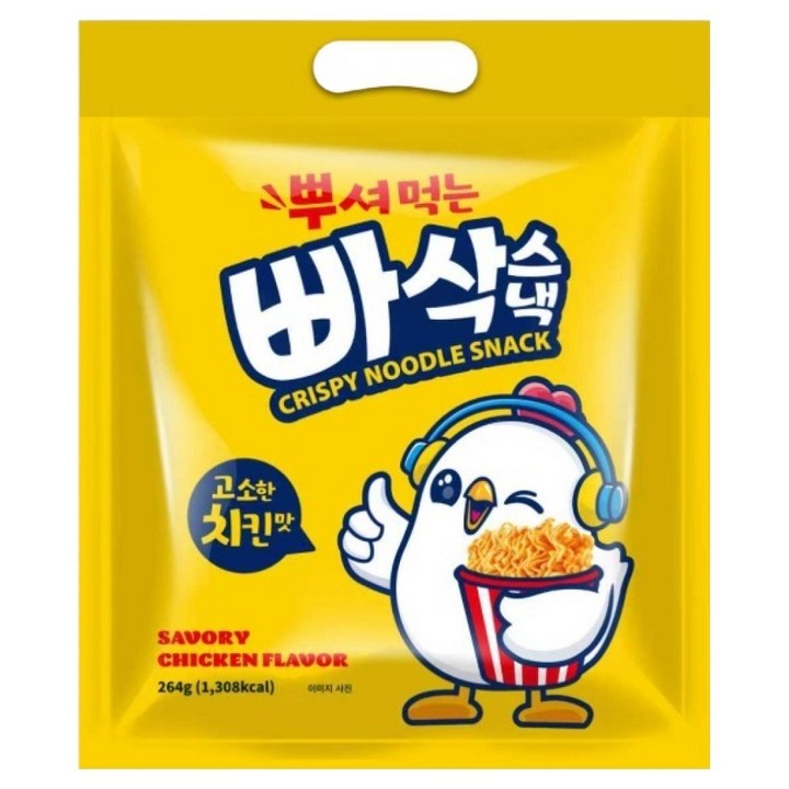 뿌셔먹는 빠삭스낵 고소한 치킨맛, 264g, 1개