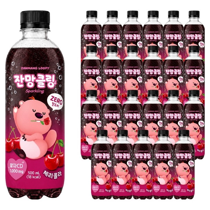 아이코닉스 잔망클링 체리콜라, 24개, 500ml