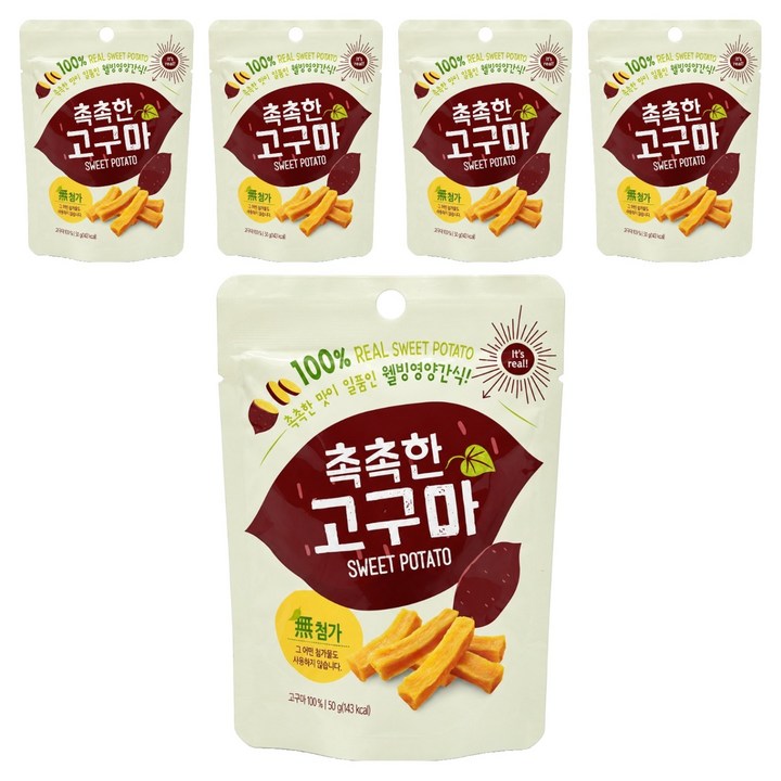 촉촉한 고구마 간식, 50g, 5개