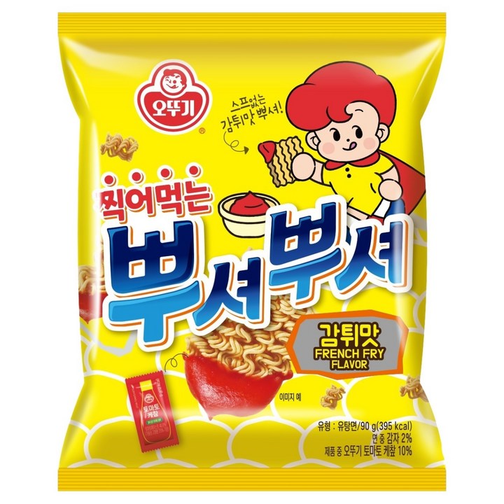 오뚜기 찍어먹는 뿌셔뿌셔 감튀맛, 90g, 1개