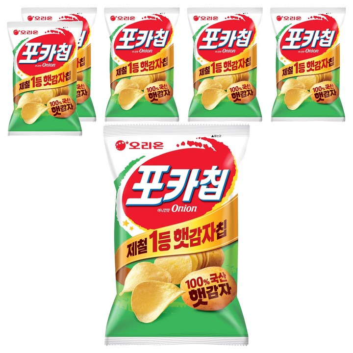 오리온 포카칩 어니언맛, 137g, 6개