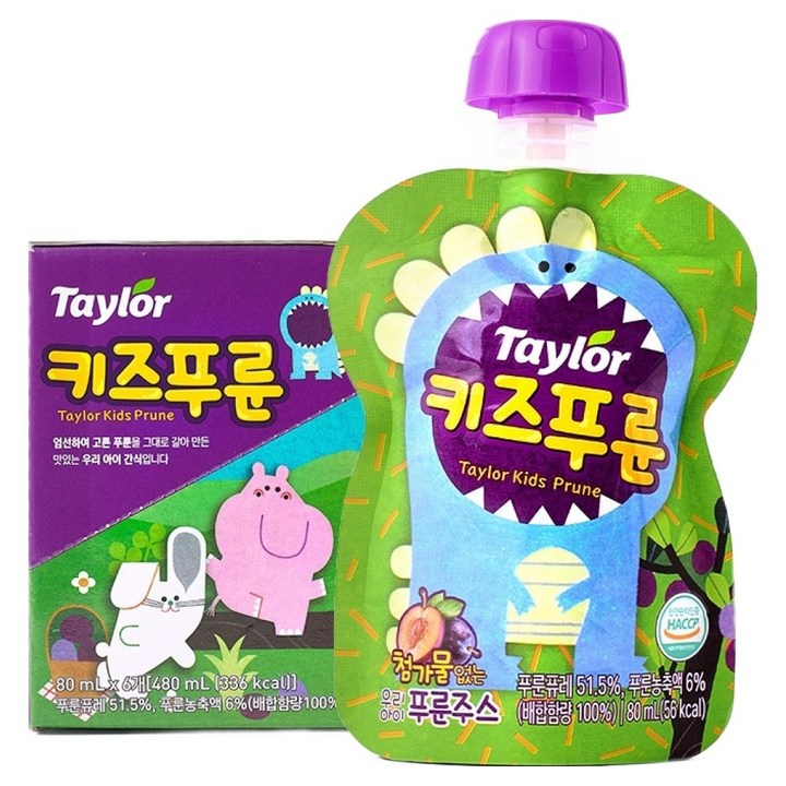테일러 키즈푸룬, 80ml, 6개