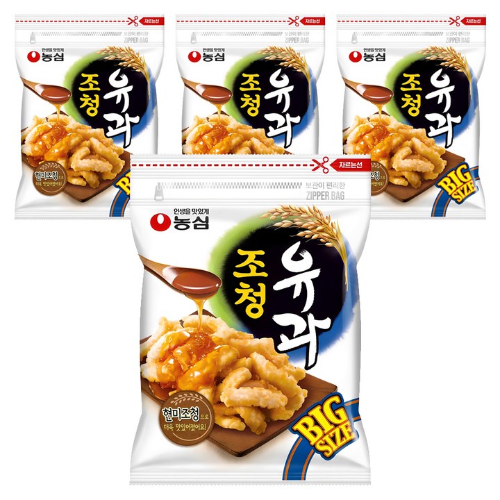 농심 조청유과, 320g, 4개