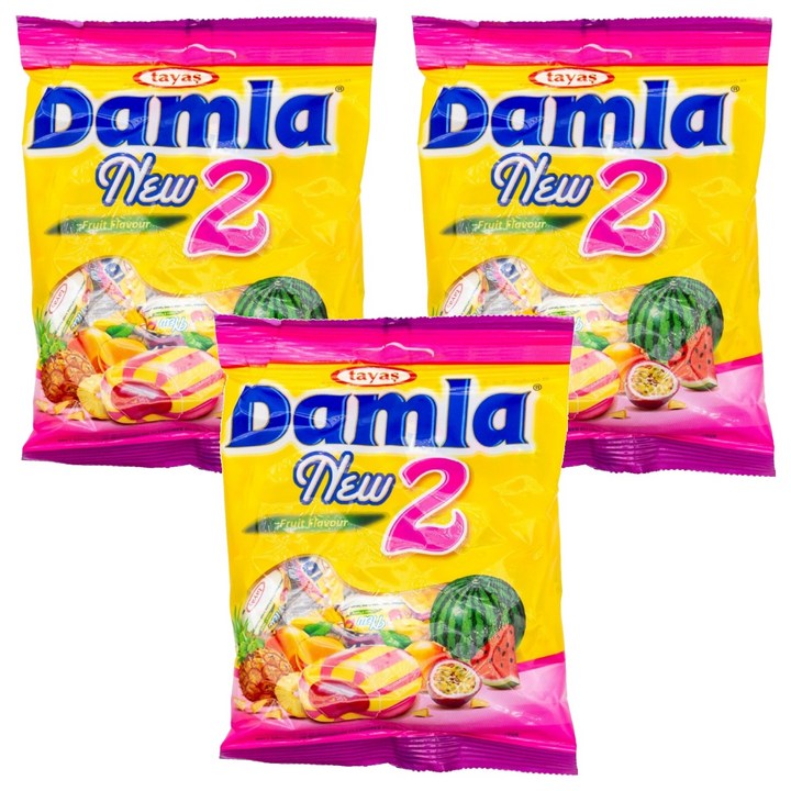 담라 타야스 트로피컬 츄이 캔디, 90g, 3개