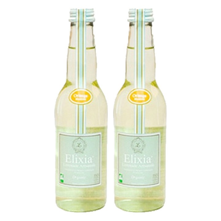 엘릭시아 유기농 레몬에이드 오렌지블러섬, 330ml, 2개
