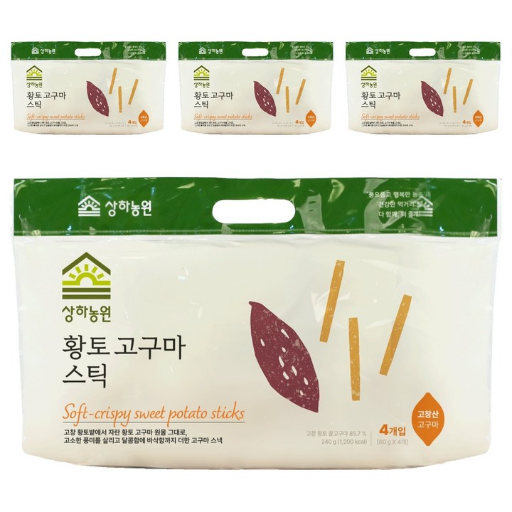 상하농원 고창 황토고구마 스틱, 60g, 16개