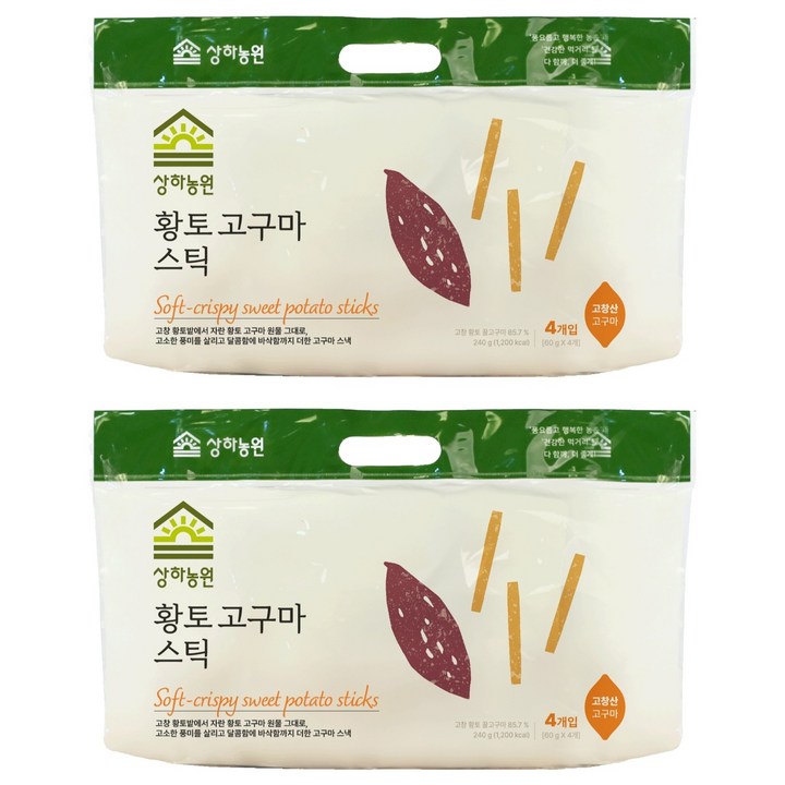 상하농원 고창 황토고구마 스틱, 60g, 8개