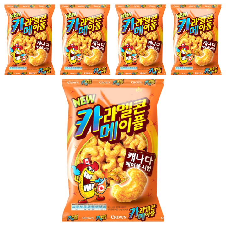 크라운 카라멜콘 메이플, 154g, 5개