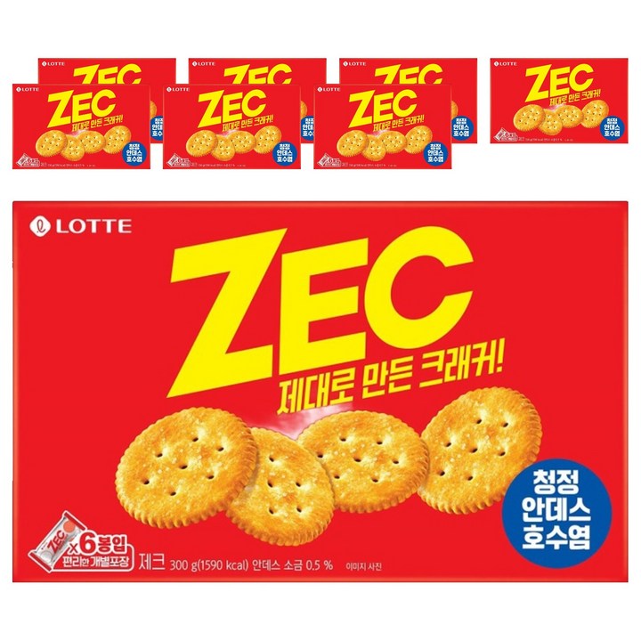 롯데제과 제크오리지날, 300g, 8개