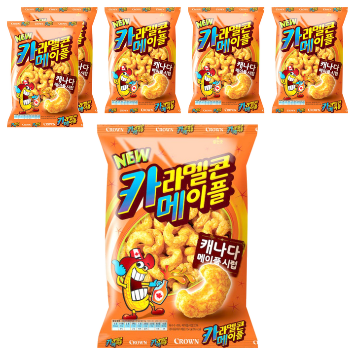 크라운 카라멜콘 메이플, 154g, 6개
