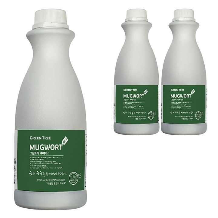 GreenTree 쑥 베이스, 1.2kg, 3개