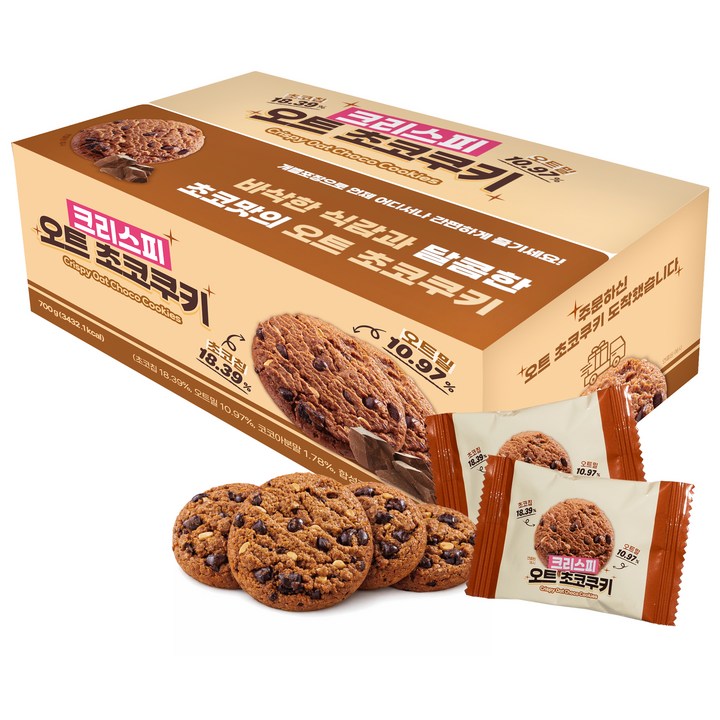 미스티 크리스피 오트 초코쿠키, 700g, 1개