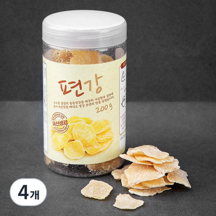 봉동 편강, 200g, 4개
