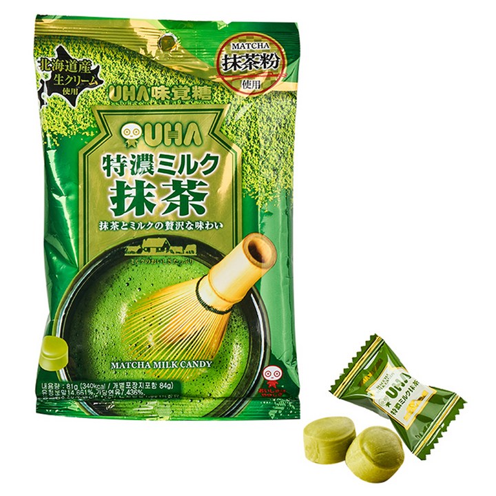 유하미카쿠토 미카쿠도 토쿠노 밀크 마차 캔디, 81g, 1개