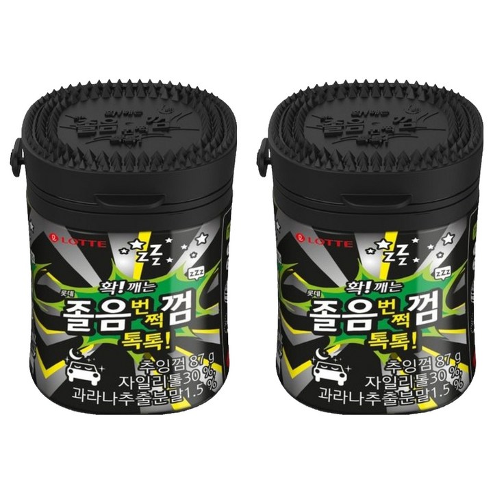 졸음번쩍껌 톡톡, 87g, 2개