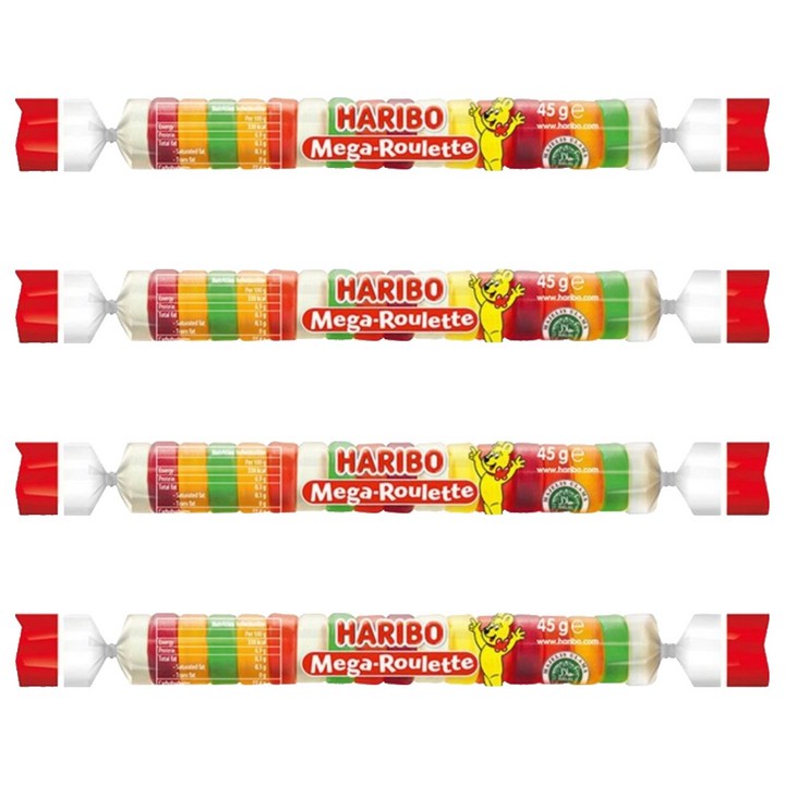 하리보 메가룰렛 젤리, 45g, 4개