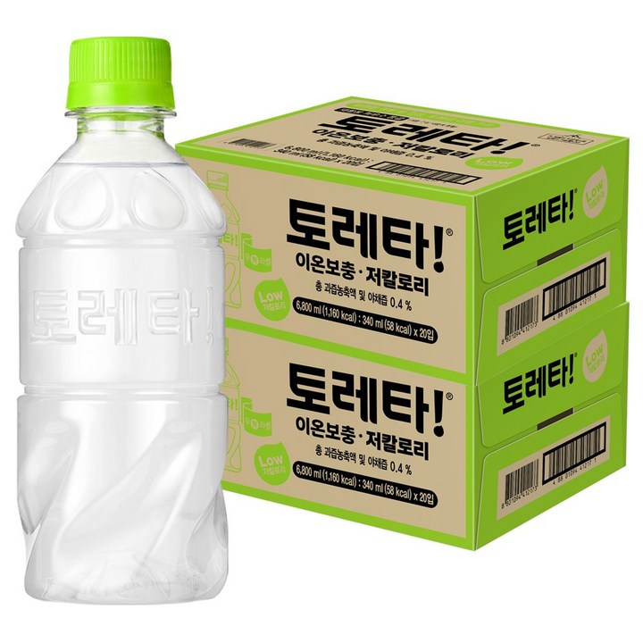 토레타 무라벨 이온음료, 340ml, 40개