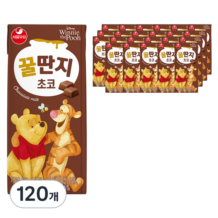 서울우유 초코꿀딴지, 180ml, 120개