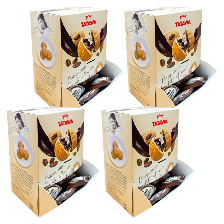 타타와 카푸치노 초콜릿맛 필링 쿠키 50p, 500g, 4개