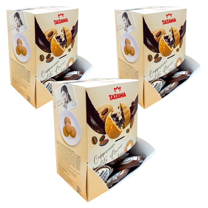 타타와 카푸치노 초콜릿맛 필링 쿠키 50p, 500g, 3개