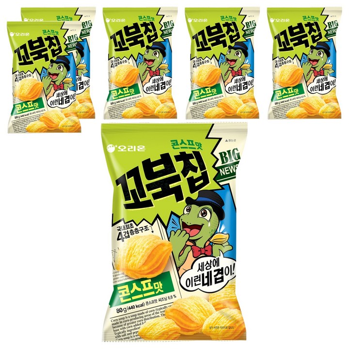 꼬북칩 콘스프맛, 80g, 6개