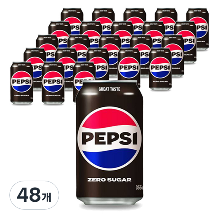 펩시 제로슈거, 355ml, 48개
