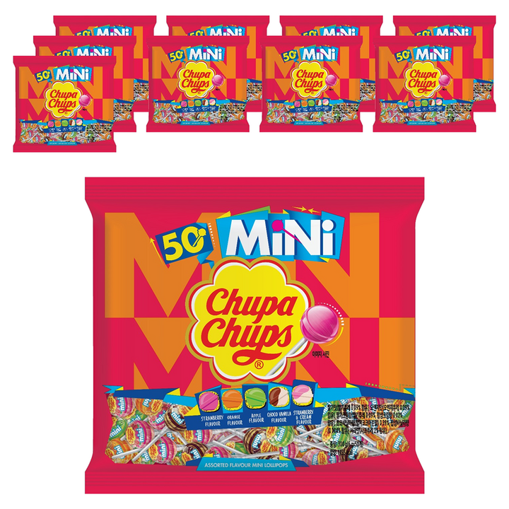 츄파춥스 미니 막대사탕 랜덤 발송, 300g, 10개