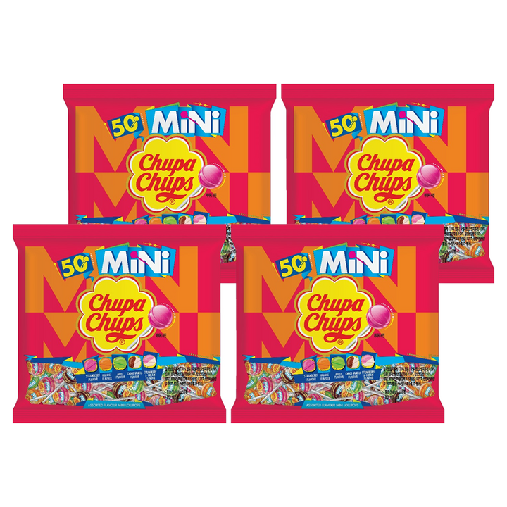 츄파춥스 미니 막대사탕 랜덤 발송, 300g, 4개
