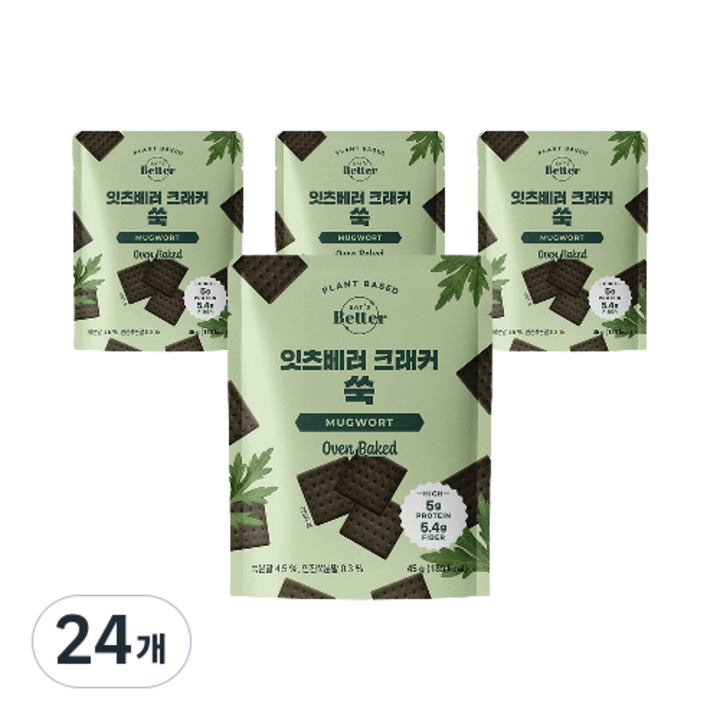 잇츠베러 크래커 쑥, 45g, 24개