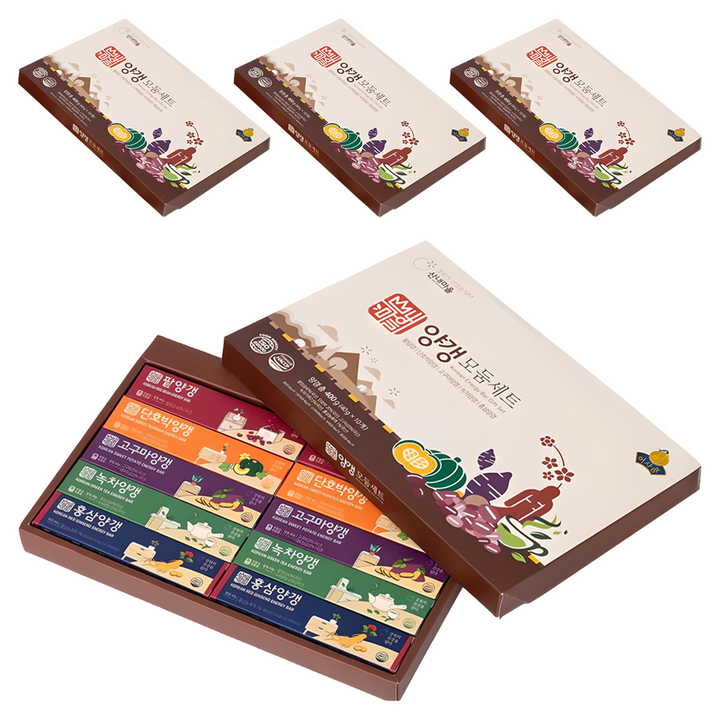 산내마을 양갱 모둠 세트, 400g, 4박스