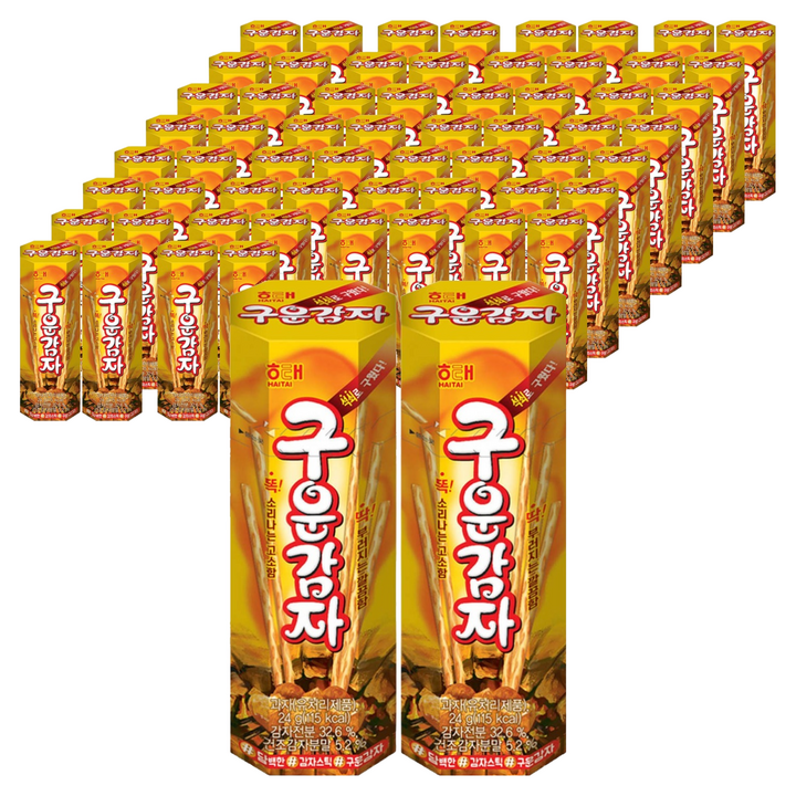 해태제과 구운감자, 24g, 100개