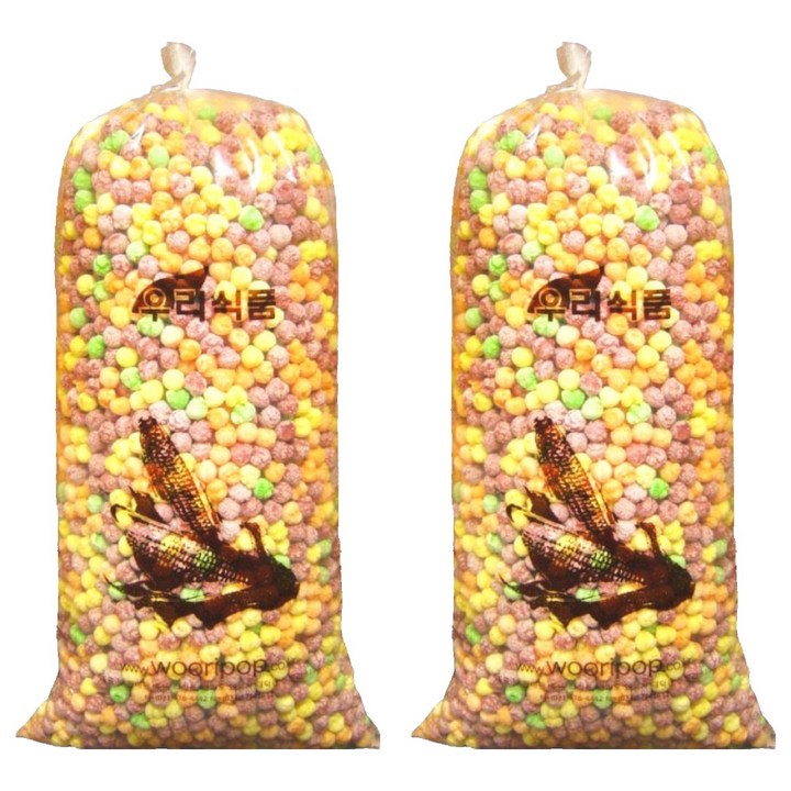 우리식품 앵두콘 뻥튀기, 3kg, 2개