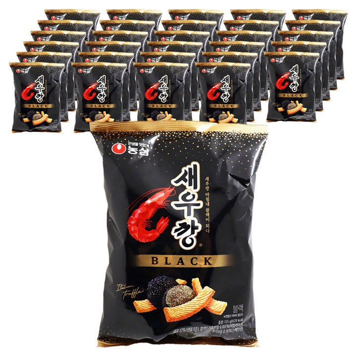 농심 새우깡 블랙, 125g, 32개