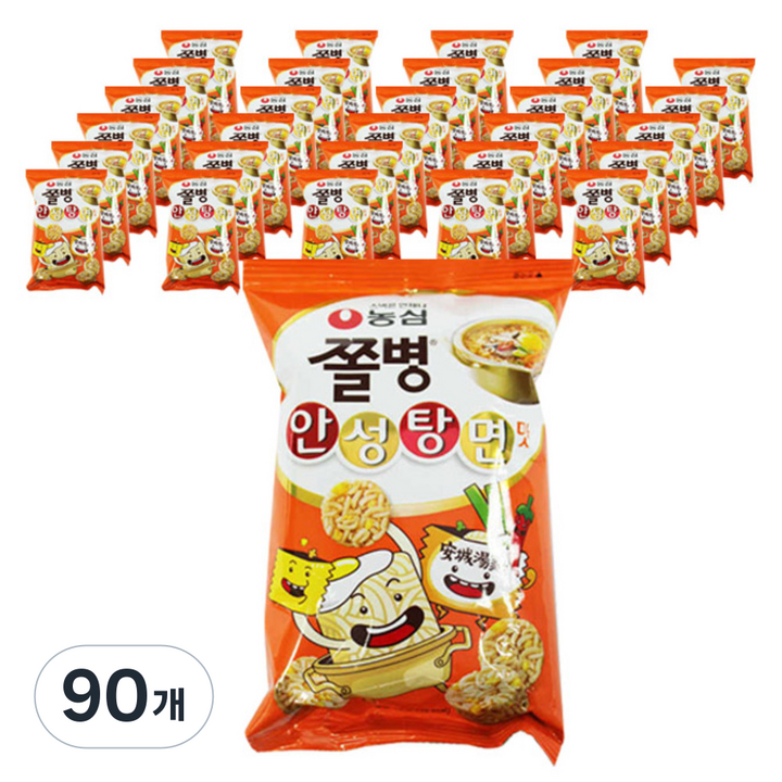 쫄병스낵 안성탕면맛, 77g, 90개