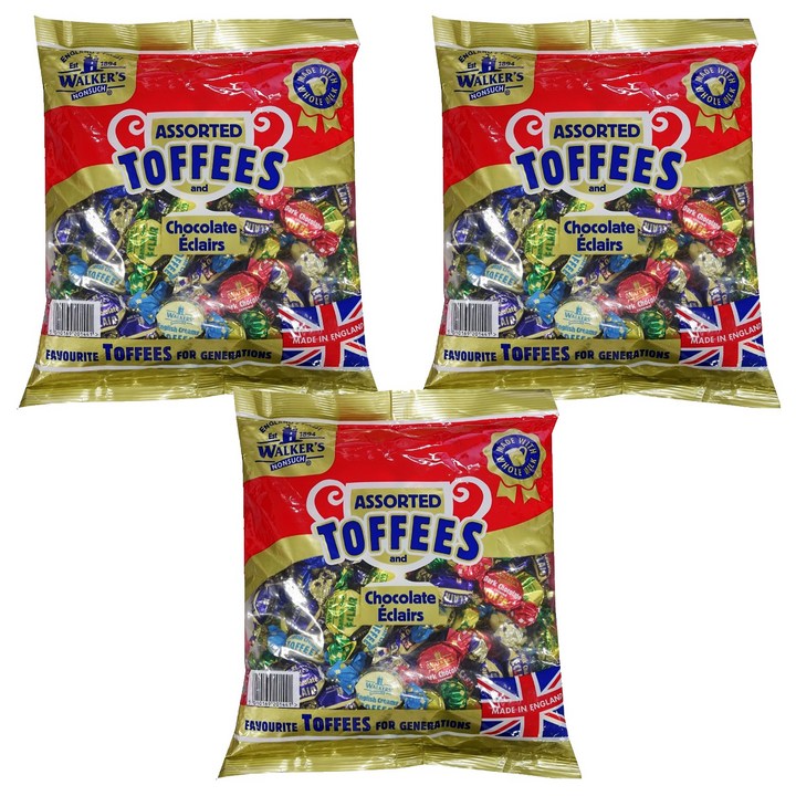 워커스 어쏠티드 토피스 앤드 에클레어 초콜릿, 920g, 3개