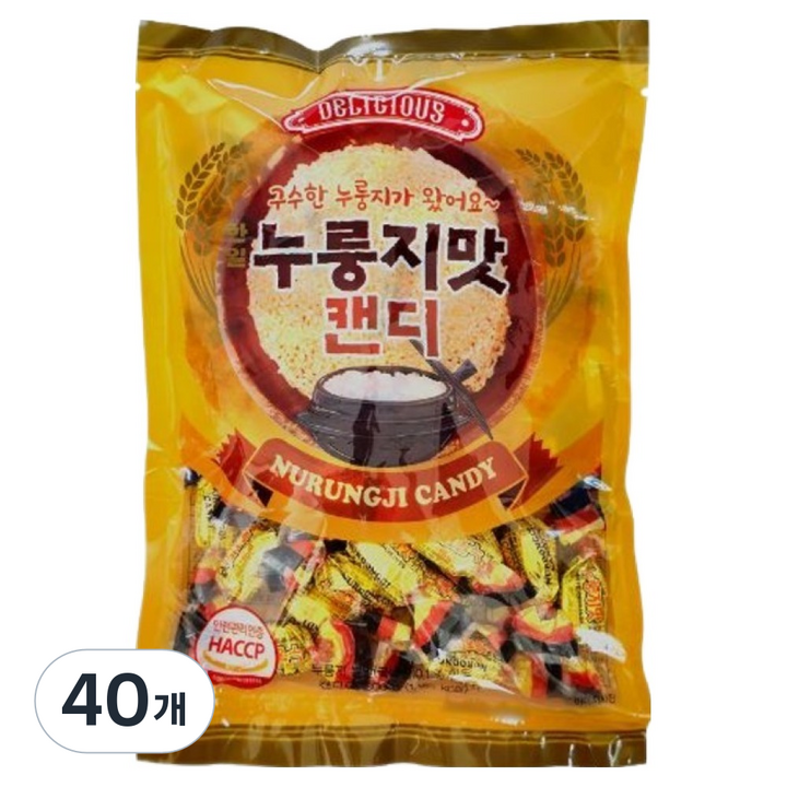 물샘 한일 누룽지맛 캔디, 40개, 300g