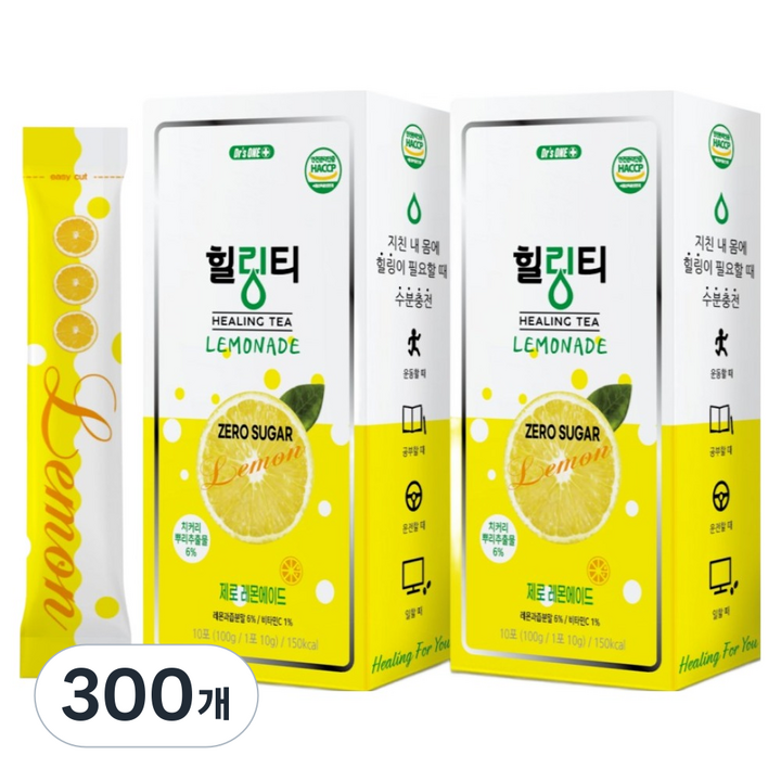 닥터스원 힐링티 제로슈가 레몬에이드, 200g, 300개