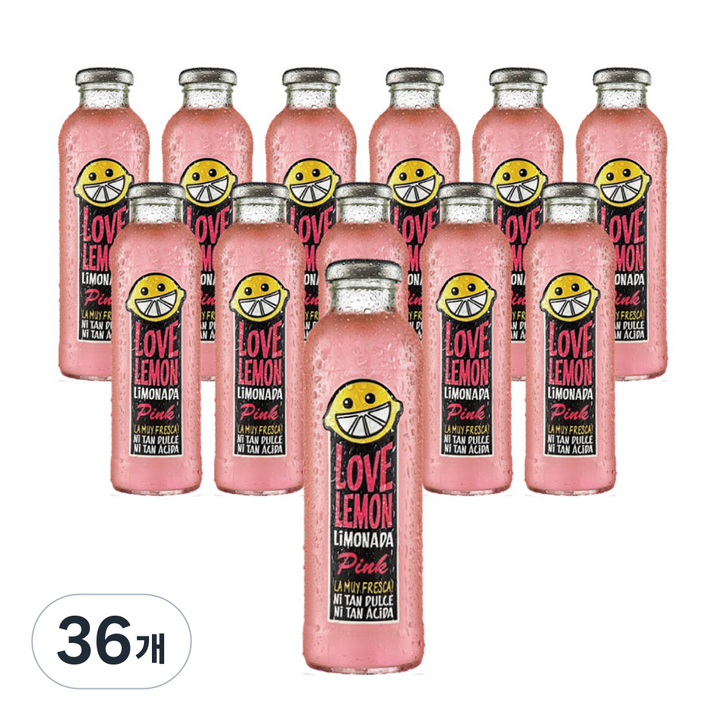 러브 레모네이드 핑크 음료, 36개, 475ml