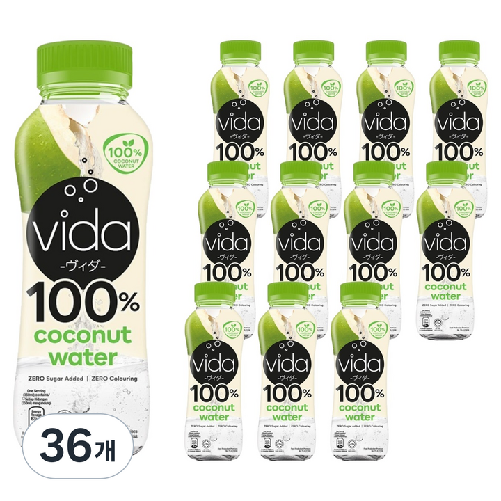 비다 코코넛 워터 100%, 350ml, 36개
