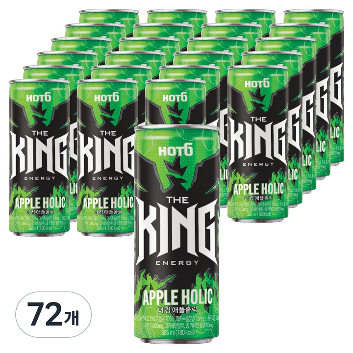 핫식스 더킹 애플홀릭, 355ml, 72개