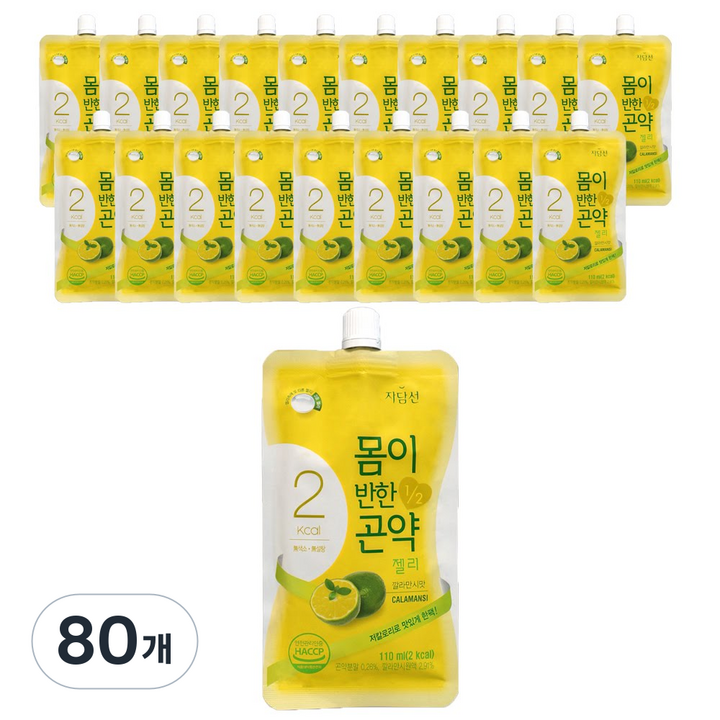 자담선 몸이반한 곤약젤리 깔라만시, 110ml, 80개