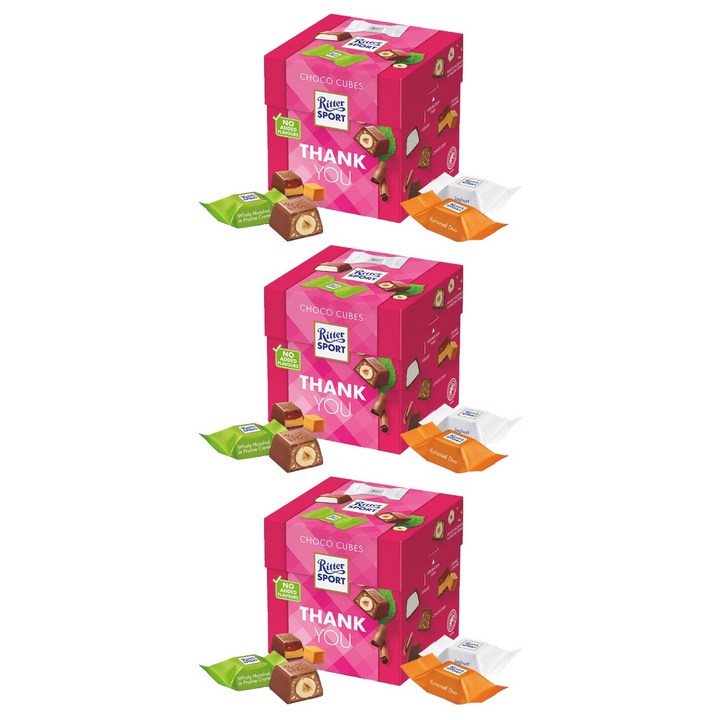 리터스포트 초코큐브 땡큐, 176g, 3개